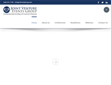 Tablet Screenshot of jveventsgroup.com